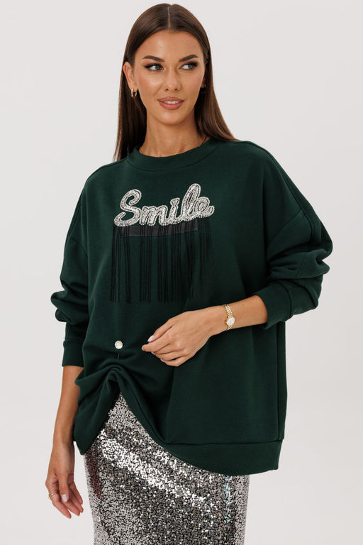 Джемпер Lars Style 1119/1 темный изумруд