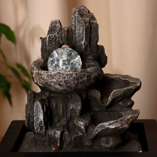 Фонтан настольный «Томирис», горный ручей», 18×25 см, с подсветкой