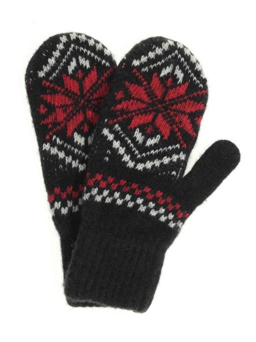 Варежки женские Звезда три цвета - Рассказовские варежки фото 6