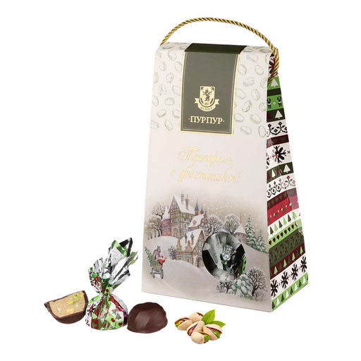 Конфеты "Трюфель с фисташкой" упаковка 150г