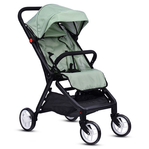 Коляска для кукол прогулочная, складная, с корзиной, цвет хакки, в пакете