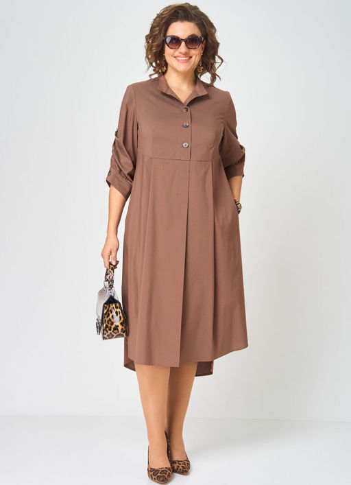 Платье EVA GRANT 7168 капучино