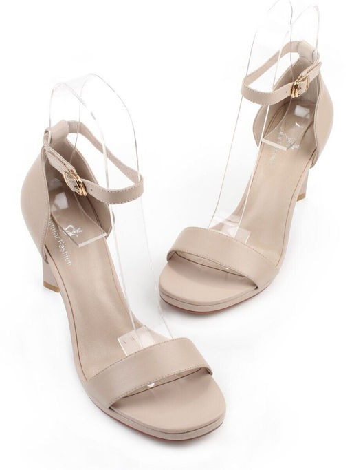 08-A78F-620E BEIGE Босоножки женские (натуральная кожа)