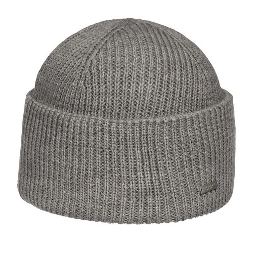 Шапка SEEBERGER арт. 18236-0 TURN-UP BEANIE (серый)