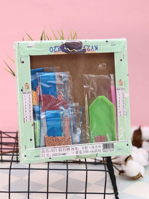 Алмазная мозаика на подрамнике Draw Me! Cute bear, (20*20 см)