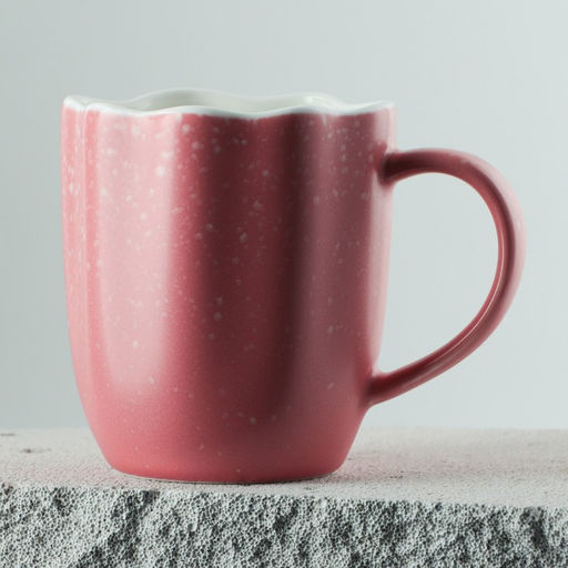 Кружка чайная керамическая «Розовая», 350 мл
