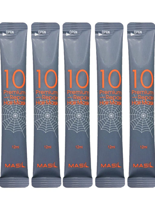 MASIL Маска для волос восстанавливающая / 10 Premium Repair Hair Mask Masil, 10 шт. x 12 мл
