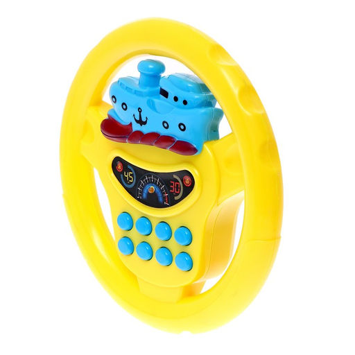 Руль музыкальный Транспорт, световые и звуковые эффекты, работает от батареек, МИКС - Simaland фото 2