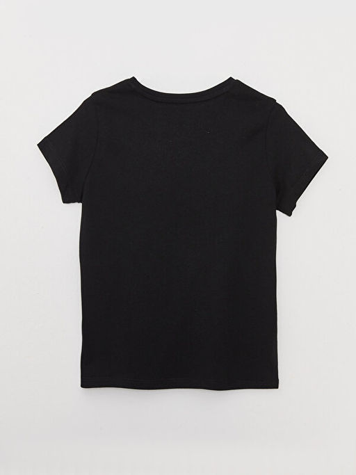 Bisiklet Yaka Basic K?sa Kollu K?z ?ocuk Ti??rt - Waikiki фото 3