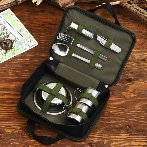 Подарочный набор для пикника «Полевая кухня»: 10 предметов