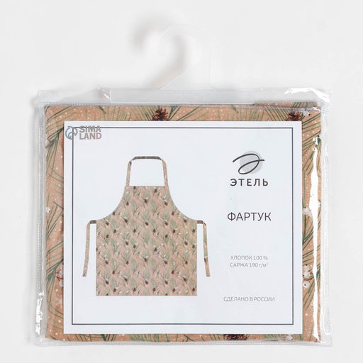 Фартук Этель Spruce branches 60х70см, 100% хлопок, саржа 190 г/м2  фото 7