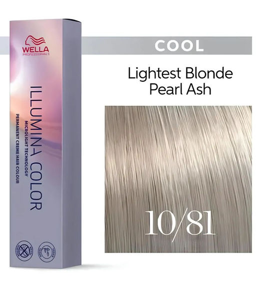 Illumina Color 10/81 яркий блонд жемчужно-пепельный, Wella Professionals