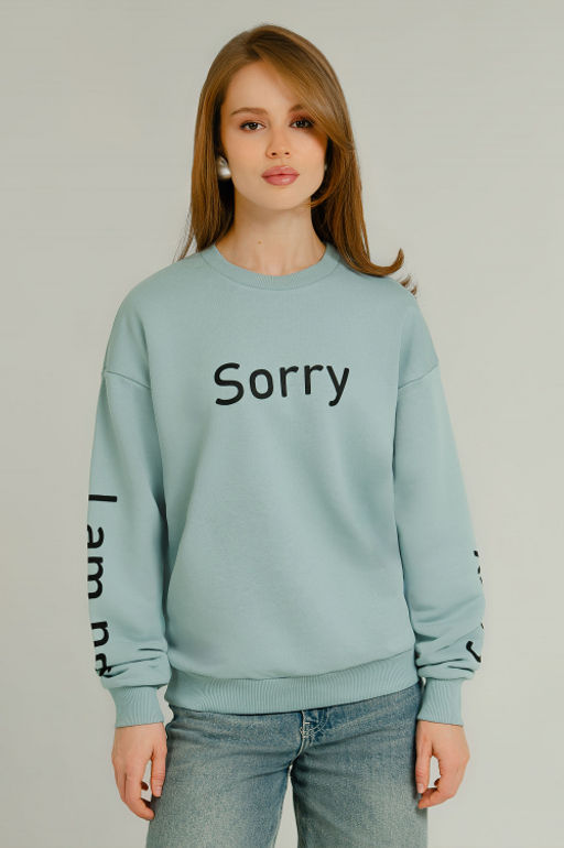 Арт. 15104 Свитшот женский 44-52 (5 шт) Цвет:мята
