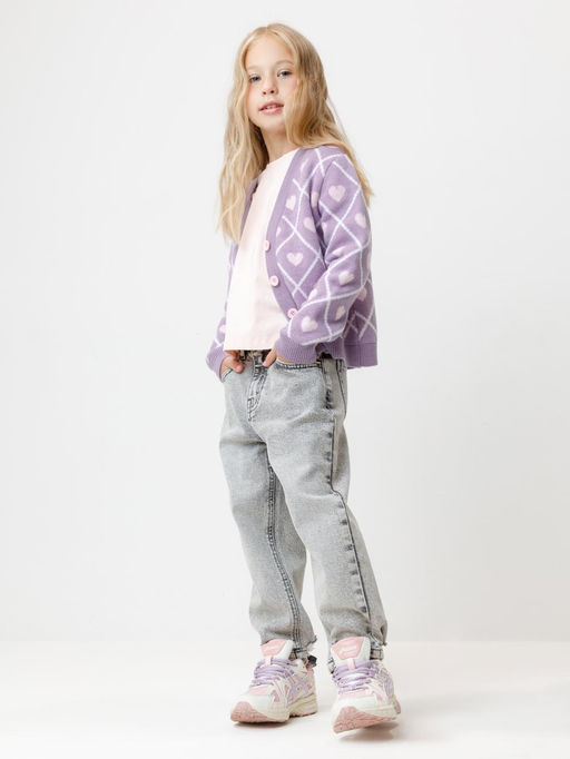 КВ 30158/ш/светло-сиреневый кардиган для дев - Crockid фото 4