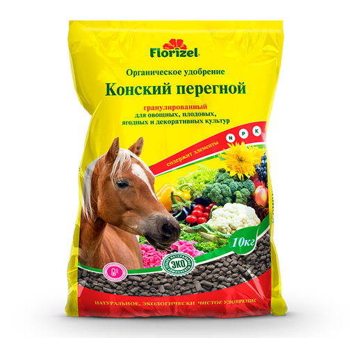 Перегной конский 10кг гранулированный FLORIZEL - On фото 2