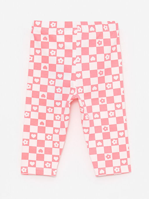 Beli Lastikli Bask?l? 3/4 Boy K?z Bebek Tayt - Waikiki фото 2