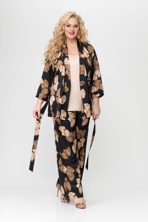 Костюм Svetlana Style 1775 черный+цветы