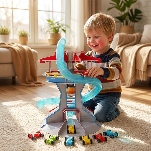 Трек  "Экстрим паркинг" ( 6 машин в наборе) в коробке