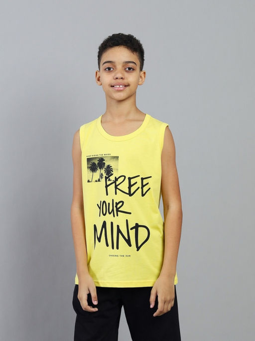 CRB wear / CSJB 64117-30K Майка для мальчика,желтый/Ex.Cherubino