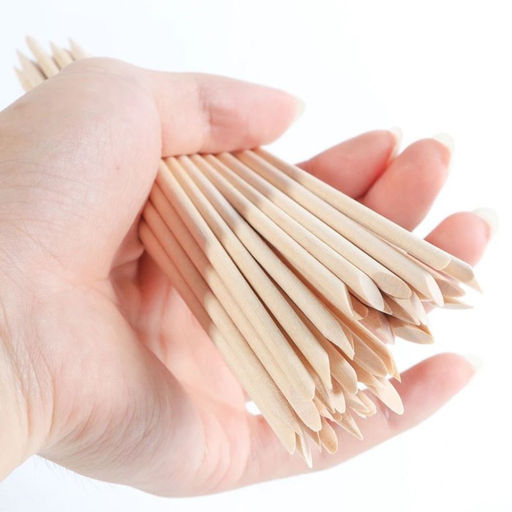 Цена за 2 шт. Апельсиновые палочки для маникюра, 15 см, 100 шт.