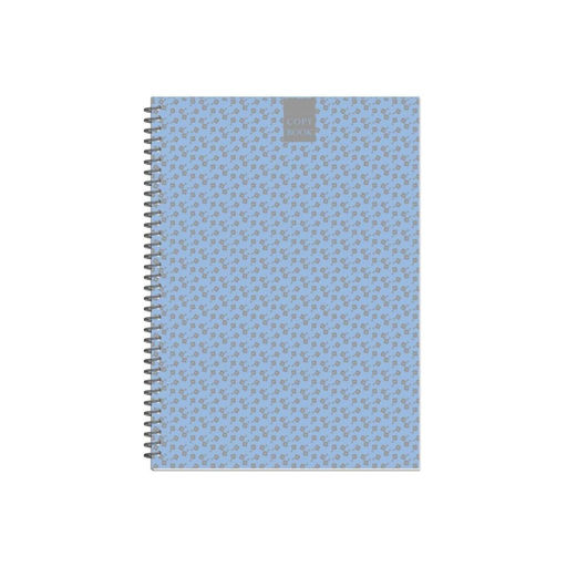 Бизнес-тетрадь А5,96л,точка,греб,обл.глянц.лам. Attache Fleur Лазурь