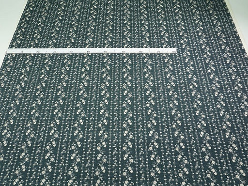 Импорт. хлопок Digital Цветущие дорожки цв.т.морская волна, ш.1.4м, хлопок-100%, 135гр/м.кв - Купава фото 5