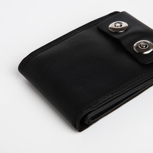 Портмоне мужское на магнитах, чёрное