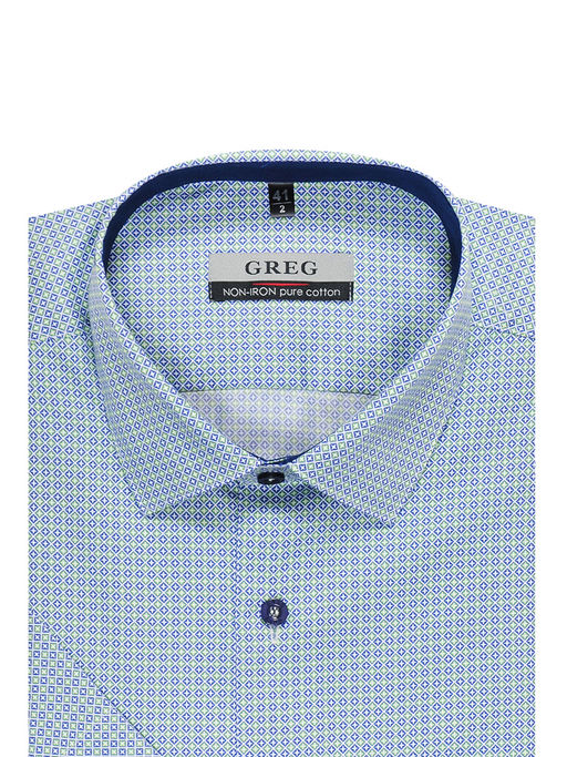 Сорочка мужская короткий рукав GREG 243/201/3603/Z/1  фото 3