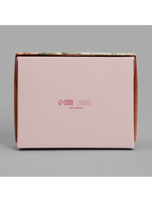 Цена за 5 шт. Кондитерская упаковка, коробка с ламинацией «Цветы», 10×8×3.5 см