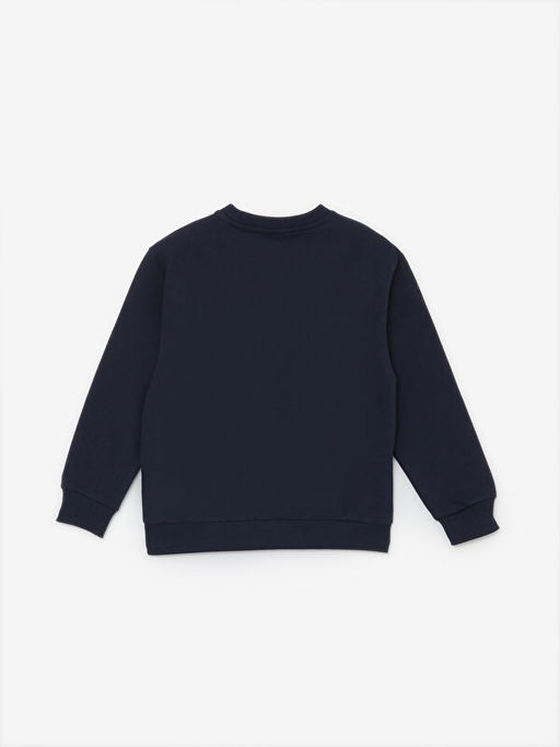 Bisiklet Yaka Bask?l? Uzun Kollu Erkek ?ocuk Sweatshirt - Waikiki фото 2