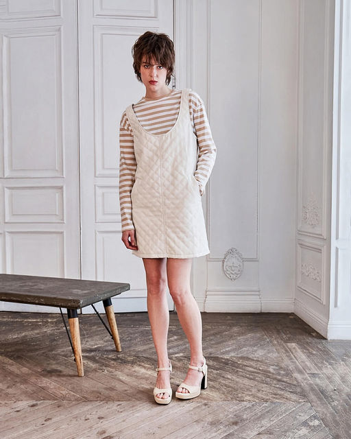 Стеганое платье из экокожи - Incity фото 8