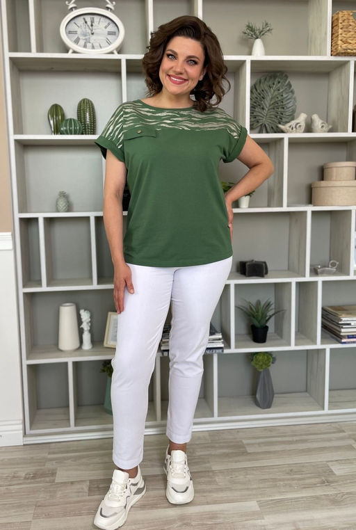 Футболка Rumoda 2135 зеленый/короткий рукав  фото 6