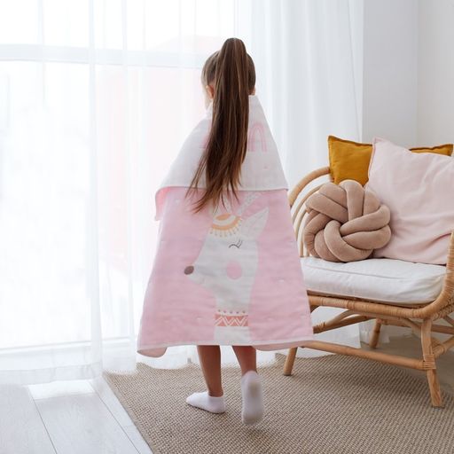 Полотенце детское Крошка Я Magic 95х1005 см, цвет розовый, 100% хлопок, 280 г/м2  фото 7