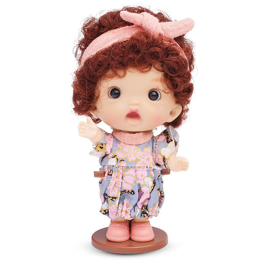 Виниловая кукла Baby Cute с бантиком, 10 см