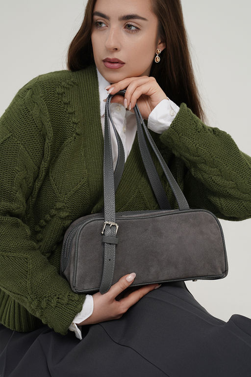 Сумка женская Ц-642.67 серый - Protege фото 5