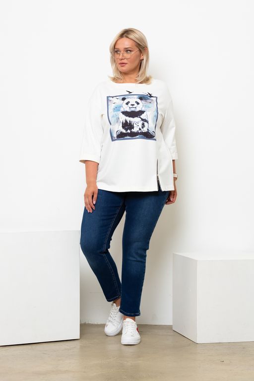 Джемпер Панда Молочный - Intikoma фото 7