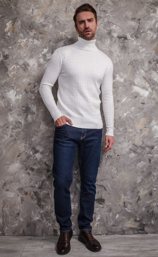 Водолазка F-871 white - Fine joyce фото 7