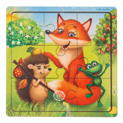 Пазл «Лесные зверята», 9 деталей