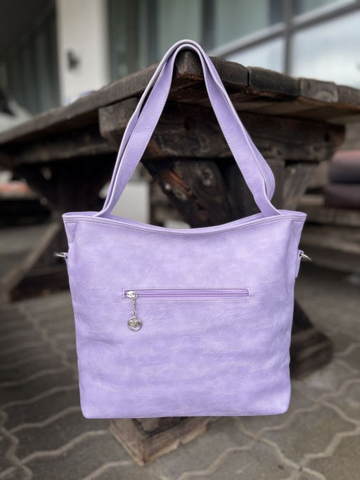 Женская сумка шоппер из эко кожи 0010 Фиолетовый - Kenguluna фото 4