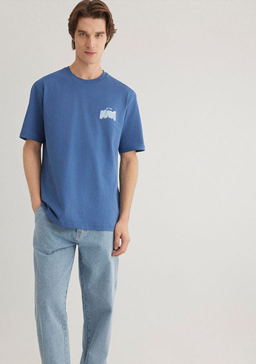 Lacivert Tisort - Mavi фото 2