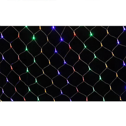 Электрогирлянда светодиодная 3*2м, 192 лампы, цветная