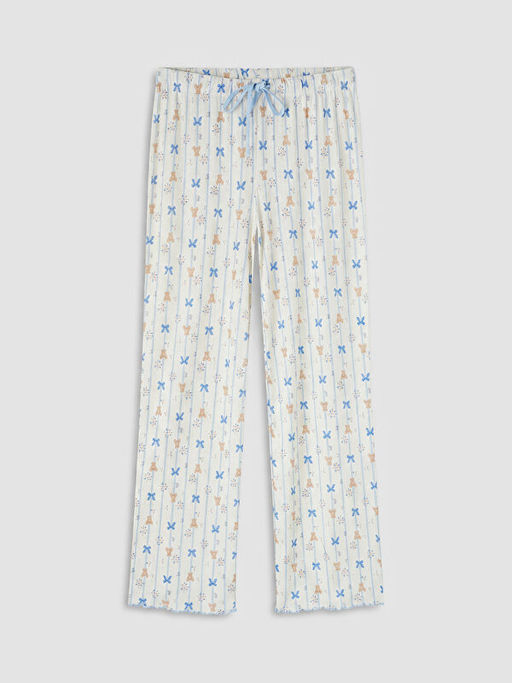 V Yaka Bask?l? Hamile Pijama Tak?m?