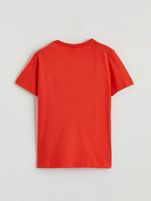 Bisiklet Yaka Bask?l? Erkek ?ocuk Ti??rt