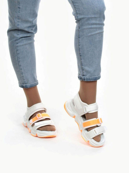 08-PED76-5 WHITE Босоножки (текстиль, стелька текстиль)