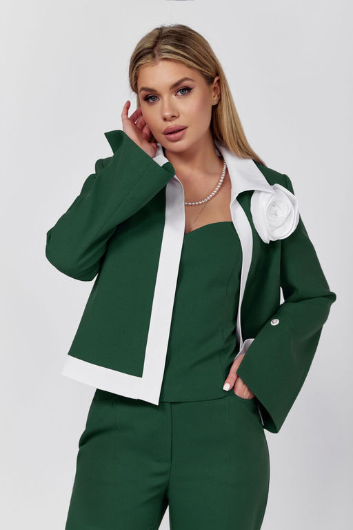 Костюм DOGGI 2921 зел.изумруд+белый