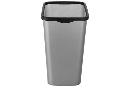 Ведро для мусора с фиксатором 20 л 30*23,2*38,3 см Тандем сер.металлик/черный (модель 842258) - Elan gallery фото 5