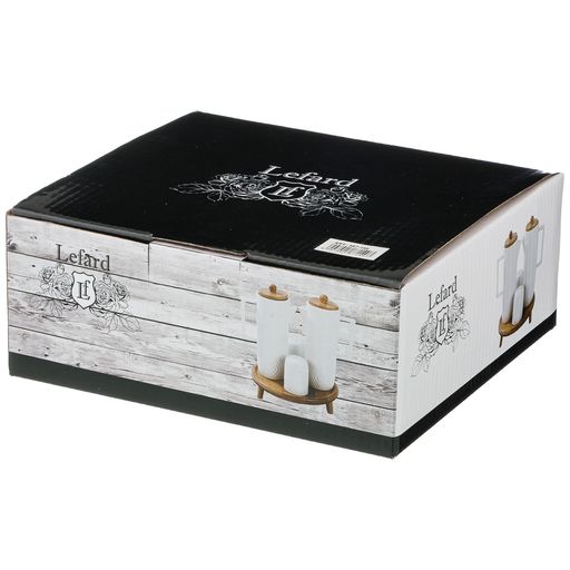 НАБОР ДЛЯ СПЕЦИЙ LEFARD NATIVE 4ПР. 300 МЛ. НА ПОДСТАВКЕ 16,5*16,5 СМ. В=19 СМ.  фото 2