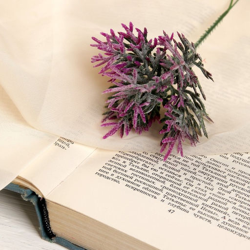 Цена за 6 шт. Букет искусственный «Двухцветная травка», с напылением, 18 см, МИКС