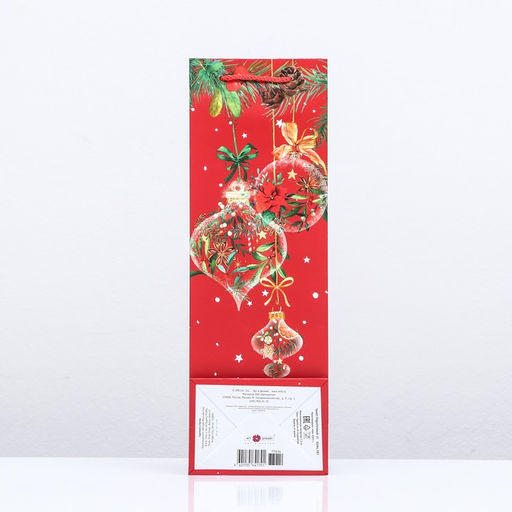 Пакет подарочный Новогодний привет, 12 х 36 х 8,5см - Simaland фото 2