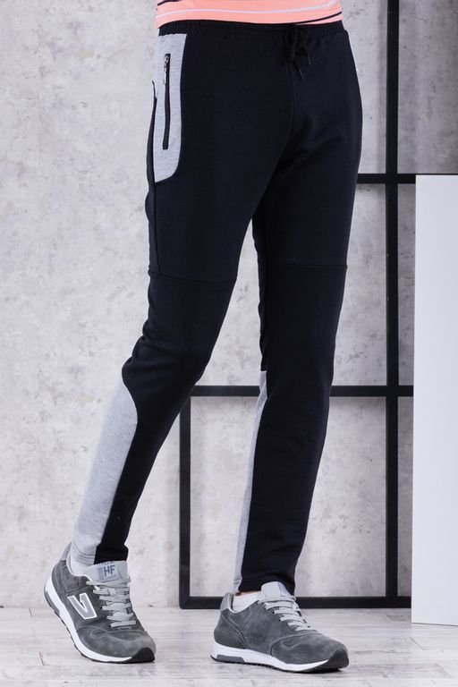 Брюки спортивные 
 3.MM078B-чёрный